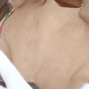 GUCCI GG Supreme Web Sherry Line Clutch Bag PVC Beige Green Red Auth 105381-10