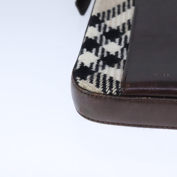 BURBERRY Nova Check Shoulder Bag Beige Auth 105382