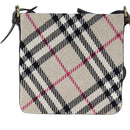 BURBERRY Nova Check Shoulder Bag Beige Auth 105382-2