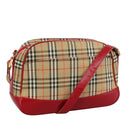 BURBERRY Nova Check Shoulder Bag Beige Auth 105383-1