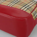 BURBERRY Nova Check Shoulder Bag Beige Auth 105383-9