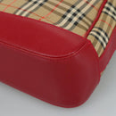 BURBERRY Nova Check Shoulder Bag Beige Auth 105383-15