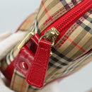 BURBERRY Nova Check Shoulder Bag Beige Auth 105383-10