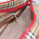 BURBERRY Nova Check Shoulder Bag Beige Auth 105383-18