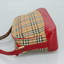 BURBERRY Nova Check Shoulder Bag Beige Auth 105383-4