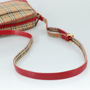 BURBERRY Nova Check Shoulder Bag Beige Auth 105383-7