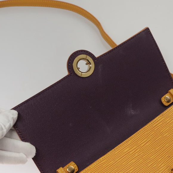 LOUIS VUITTON Epi Arsch Shoulder Bag Yellow M52579 LV Auth 105392