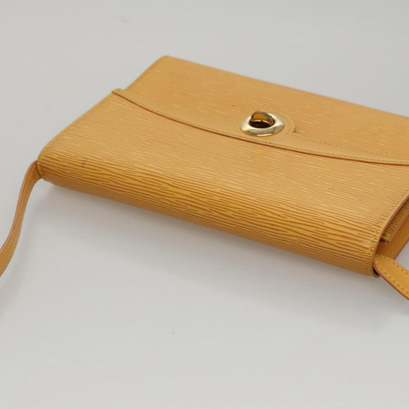 LOUIS VUITTON Epi Arsch Shoulder Bag Yellow M52579 LV Auth 105392