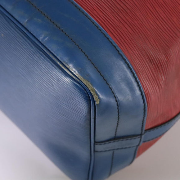 LOUIS VUITTON Epi Noe Shoulder Bag Bicolor Red Blue M44084 LV Auth 105416