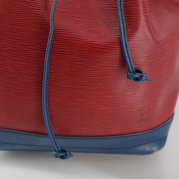 LOUIS VUITTON Epi Noe Shoulder Bag Bicolor Red Blue M44084 LV Auth 105416