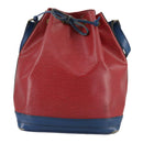 LOUIS VUITTON Epi Noe Shoulder Bag Bicolor Red Blue M44084 LV Auth 105416-13