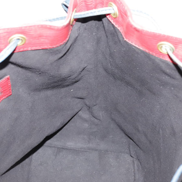 LOUIS VUITTON Epi Noe Shoulder Bag Bicolor Red Blue M44084 LV Auth 105416