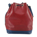 LOUIS VUITTON Epi Noe Shoulder Bag Bicolor Red Blue M44084 LV Auth 105416-2