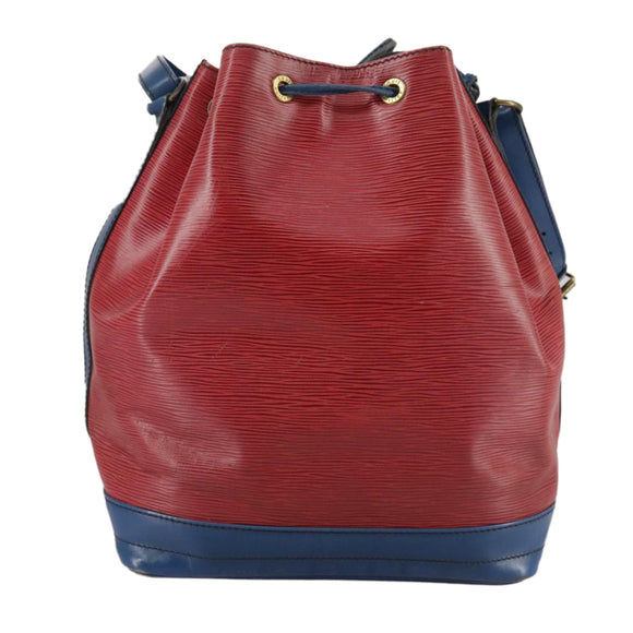 LOUIS VUITTON Epi Noe Shoulder Bag Bicolor Red Blue M44084 LV Auth 105416
