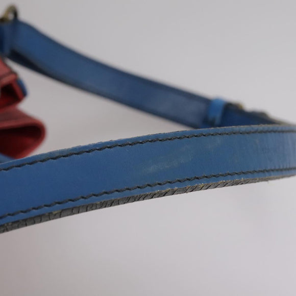 LOUIS VUITTON Epi Noe Shoulder Bag Bicolor Red Blue M44084 LV Auth 105416