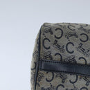 CELINE C Macadam Canvas Hand Bag Navy Auth 105423-9