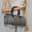 CELINE C Macadam Canvas Hand Bag Navy Auth 105423-19