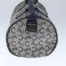 CELINE C Macadam Canvas Hand Bag Navy Auth 105423-4