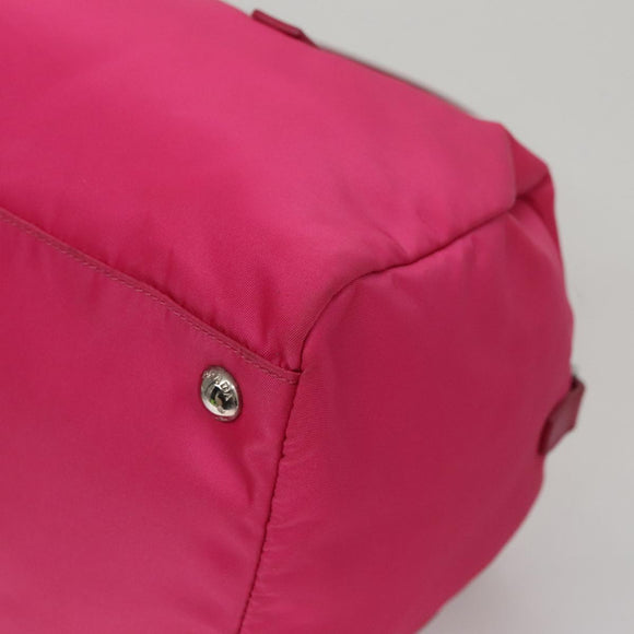 PRADA Hand Bag Nylon 2way Pink Auth 105452V