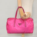 PRADA Hand Bag Nylon 2way Pink Auth 105452V-26