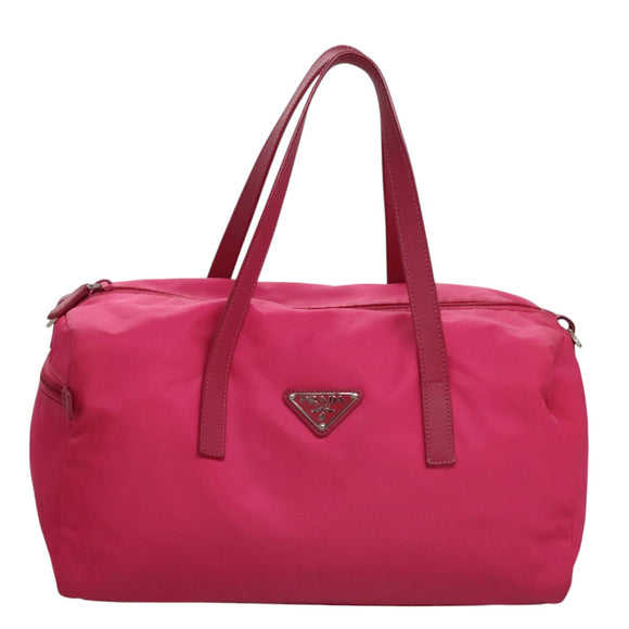 PRADA Hand Bag Nylon 2way Pink Auth 105452V