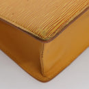 LOUIS VUITTON Epi Sac Plat Hand Bag Yellow M52079 LV Auth 105461-9