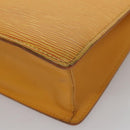 LOUIS VUITTON Epi Sac Plat Hand Bag Yellow M52079 LV Auth 105461-16
