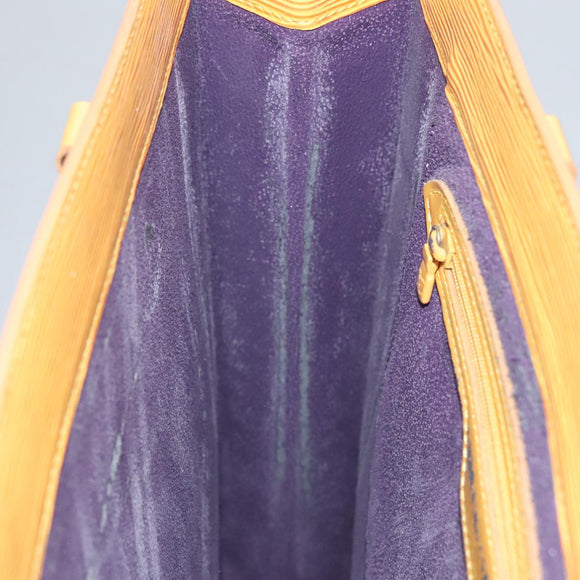 LOUIS VUITTON Epi Sac Plat Hand Bag Yellow M52079 LV Auth 105461