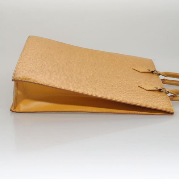 LOUIS VUITTON Epi Sac Plat Hand Bag Yellow M52079 LV Auth 105461