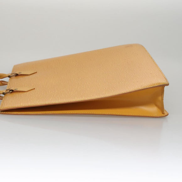 LOUIS VUITTON Epi Sac Plat Hand Bag Yellow M52079 LV Auth 105461