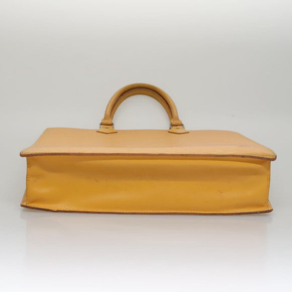 LOUIS VUITTON Epi Sac Plat Hand Bag Yellow M52079 LV Auth 105461