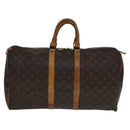 LOUIS VUITTON Monogram Keepall 50 Boston Bag M41426 LV Auth 105468-13