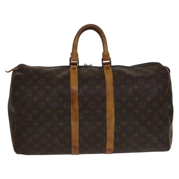 LOUIS VUITTON Monogram Keepall 50 Boston Bag M41426 LV Auth 105468 - 0