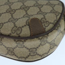 GUCCI Web Sherry Line GG Supreme Shoulder Bag PVC Beige 89 02 066 Auth 105476-9