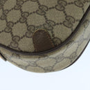 GUCCI Web Sherry Line GG Supreme Shoulder Bag PVC Beige 89 02 066 Auth 105476-16