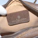 GUCCI Web Sherry Line GG Supreme Shoulder Bag PVC Beige 89 02 066 Auth 105476-18