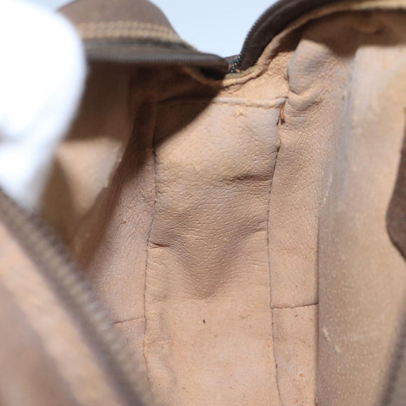 GUCCI Web Sherry Line GG Supreme Shoulder Bag PVC Beige 89 02 066 Auth 105476