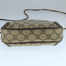 GUCCI Web Sherry Line GG Supreme Shoulder Bag PVC Beige 89 02 066 Auth 105476-5