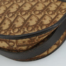 Christian Dior Trotter Canvas Shoulder Bag Brown Auth 105487-14