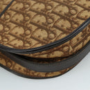 Christian Dior Trotter Canvas Shoulder Bag Brown Auth 105487-15