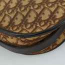 Christian Dior Trotter Canvas Shoulder Bag Brown Auth 105487-16