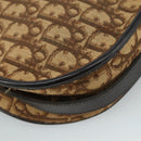 Christian Dior Trotter Canvas Shoulder Bag Brown Auth 105487-17