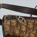 Christian Dior Trotter Canvas Shoulder Bag Brown Auth 105487-10