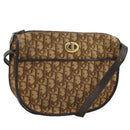 Christian Dior Trotter Canvas Shoulder Bag Brown Auth 105487-1