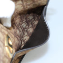 Christian Dior Trotter Canvas Shoulder Bag Brown Auth 105487-12