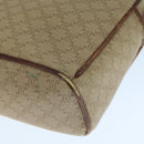 CELINE Macadam Canvas Shoulder Bag Beige Auth 105489-9