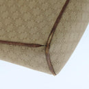 CELINE Macadam Canvas Shoulder Bag Beige Auth 105489-14