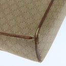 CELINE Macadam Canvas Shoulder Bag Beige Auth 105489-16