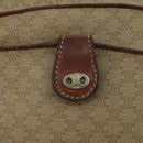 CELINE Macadam Canvas Shoulder Bag Beige Auth 105489-17