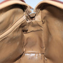 CELINE Macadam Canvas Shoulder Bag Beige Auth 105489-19